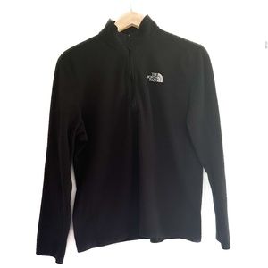 The North Face 1/4 Zip Pullover Fleece Black Medium